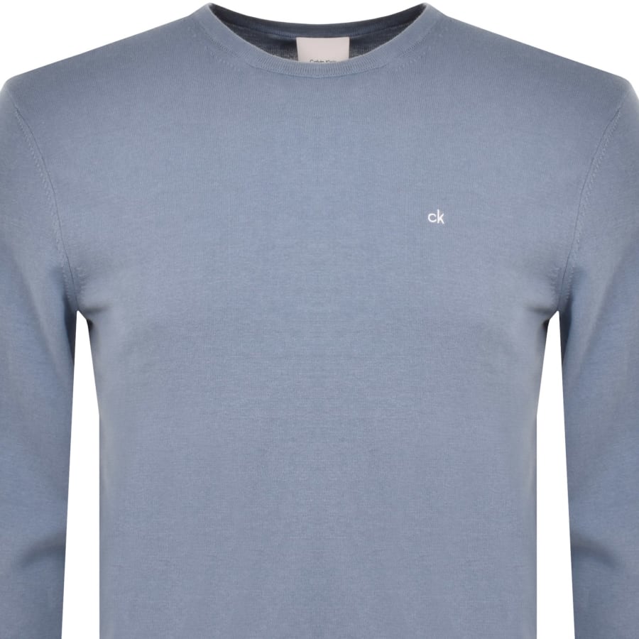 Calvin Klein Logo Sweatshirt Blue male XX Large